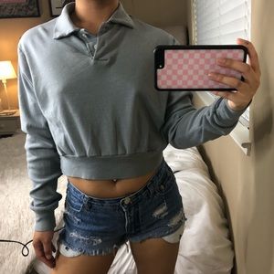 brandy melville cropped polo